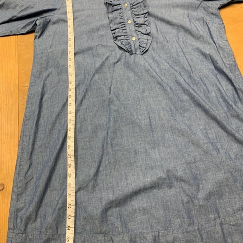 J. Crew Blue Long Sleeve Dress - Picture 9 of 9